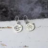 Boucles d'oreilles pendantes mythe grec visage humain soleil lune boucle d'oreille ronde pour femmes rétro piercing oreille accessoires en métal suspendus bijoux fille cadeau