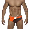 Shorts masculinos WK15 Praia Patchwork Cor Sexy Cintura Baixa Homens Swimwear Surf Biquinis Natação Maiôs Swim Trunks Briefs Ternos de Banho