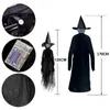 Other Event Party Supplies 1 3Pcs Witches Halloween Decor Set Light Up Screaming Witch Head Scary Outdoor Garden Horror Ghost Creepy Skeleton Props 230928