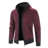 Men's Hoodies Pullover Sweatshirts Winter Color Matching Fashion Sweater Long Sleeve Velvet Thick Hooded Fuzzy House