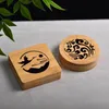 Fragrance Lamps Bamboo Wooden Pan Incense Box Creative Hollow Out Retro Incense DIY Household Indoor Incense Tea Ceremony Decoration 230928