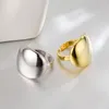 Pierścienie klastra TKJ 925 Sterling Silver gładki 14 -karatowy złoto plisowany otwarta para pierścionka mężczyzn kobiet hurtowa biżuteria