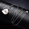 Pendant Necklaces Hongye 100% 925 collier en argent pour les femmes réel naturel perle d'eau douce pendentifs plat Baroque or bijoux cadeau de mariage 230928