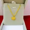 Znakomity Naszyjnik Kobieta Najnowszy moda cienki łańcuch Naszyjnik 18K Gold Plated Kobiet biżuteria pusta uroks221b