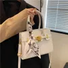 Nuova borsa alla moda con motivo litchi, borsa da donna casual elegante e versatile modello 9236