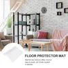 Mattor Transparent matta PVC Protector Mat Tea Tabell Grundvattentät dator Svivstol Skrivbord Praktiskt golv Anti-slidmatta