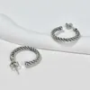 Designer Trendy Ohrringe Luxus Ohrstecker Schmuck Ohrring 925 Sterling Ohrring Silber C-förmig LTFN