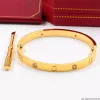 2023 Love Screw Bracelet Designer Bracelets Luxury Jewelry Women Bangle Classic 5.0 Titanium Steel Alloy Gold-Plated sofascore tennis Gold Never Fade Not Allergic