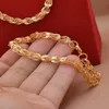 Örhängen halsband dubai smycken sätter 24k guldpläterad lyx afrikanska bröllopspresent brud armband ringsmycken uppsättning för kvinnor198k