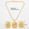 Necklace Earrings Set Fashion Jewelry For Women Elegant And Pendant African Bride Stone Jewellery Party Gifts