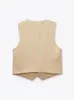 Women's Tracksuits Cotton Elegant Belt Shorts Suit Solid V-neck Breasted Vest Top Short Cargo Pants Sets 2023 Summer Female Fashion Outfits