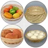 Conjuntos de louça cesta de vime casa pão tecido cestas frutas vegetais cozinha organizador lanche recipiente