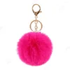 Sleutelhangers Leuke Imitatie Rex Bont Pluche Sleutelhanger 8cm Pluizige Pompom Bal Tas Rugzak Decoratie Autosleutelhanger Meisje Gift accessoires