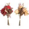 Fiori decorativi Centrotavola Centrotavola Composizione floreale Bouquet da sposa Peonia artificiale Decorazioni per il giardino di casa Floreale in plastica