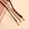 Choker Korean Fashion Multi Layered Necklace For Women Light Luxury Rhinestone Black Velvet Rope Jewelry Accessories