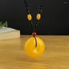 Pendant Necklaces Natural Beeswax Necklace Jewelry Gift Jewelryr Safety Buckles Pendants