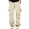 Men's Pants Multi Pocket Casual Trousers Wide Leg Street Slacks Gift Sock Foam House