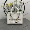 The women's luxury shoulder bag store marc 90% factory wholesale sales 2023 new fashion chain Tote bag PU printed letter jacobes crossbody jaobs handbag