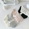 Chaussettes fines japonaises en maille de couleur Pure pour femmes, tuyau moyen, Style collégial, vêtements polyvalents, en coton, printemps et été