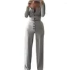 Dames tweedelige broek slanke gebreide set dames knopvest effen kleur bijgesneden tops hoge taille rechte lange sets herfst winter