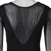 Stage Wear Ballet Justaucorps Pour Costumes De Danse Adultes Filles Latin Ballroom Blouse Gymnastique À Manches Longues S-XXXL S017