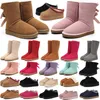 Designer Boots Australia Tazz Kaptaki Tasman Womens Winter Booties Buty Girl Klasyczne buty śnieżne Krótki łuk Furtura Czarne kasztanki różowe buty Bowtie Rozmiar 4-14