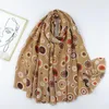 Lenços moda mulheres céu estrelado polka dot franja viscose xales cachecol senhora de alta qualidade envoltório pashmina roubou bufandas muçulmano hijab snood