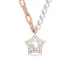 Collier swarovski designer de luxe de luxe femme ing ing star perle star collier collier collier chain femelle