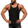 Men's Tank Tops Muscleguys Brand Bodybuilding Stringer Men Blank Vest Solid Color Gyms Singlets Fitness Sleeveless Shirt