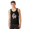 Men's Tank Tops Geometric Compilation In Rose Gold And Blush Pink Top Vest Man Clothes For Gym