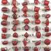 Gemengde grootte rood turkoois ringen voor vrouwen mode-sieraden 50 stuks Whole211x