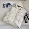 Kvinnans designer balansiagas hoodie down jacka väst höst och vinter kvinnor balencigas puffer jackor kappa stativ krage casual parka