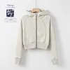 Lu jaquetas de mergulho yoga casaco feminino esportes ginásio ao ar livre com capuz oversized completo zip hoodies mulher senhora oversized cortado super qualidade