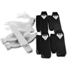 Geschenkpapier 100 Stück Brautetuis Bräutigam Smoking Kleid Kleid Band Hochzeit Gefälligkeiten Pralinenschachtel Zuckeretui Dekoration Mariage Casamento