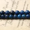 Beads 6/8/10 Mm Natural Sea Sediment Dark Blue Imperial Turquoises Round Jaspers For Jewelry Making DIY Charms Bracelet Supplies