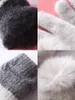 High Quality Mens Womens Fingerless Gloves With Hairball Designer Brand Letter Printing Thicken Keep Warm Glove Winter Outdoor Sports Pure Cotton Accessories