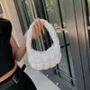 Sac à main coréen plissé à carreaux pour femmes, Mini sac sous les bras, nouveau Design en duvet, modèle 2023, 2765