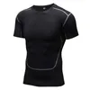 Herren T-Shirts Männer Pro Quick Dry Workout Gymming Long Top T-Shirt Sporting Runs Yogaing Compress Fitness Übung T-Shirts Kleidung Shirt 1023