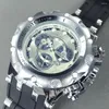 Наручные часы Undefeated Three Fake Dial Watchs Мужские резиновые ремешки Красочные Invincible Полностью стальные мужские часы Деловые часы Relogio Masculino