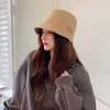 Basker koreansk stil hink hatt för kvinnor tvättade denim hattar unisex mode sol mössor hip hop gorros män panama mössa