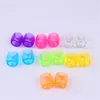 Hair Clips 30Pcs Fashion Colorful Pony Bead Big Hole Beads For Braids Rings DIY Bracelet Necklace Making HandCrafts Accessories