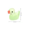 Décorations de jardin 100 pcs bureau mini canard gâteau topper petits animaux figurines résine miniature ornement