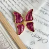Flower Fragrance Dance Vintage Antique Reproduction Enamel Colored Butterfly brooch Fashionable and Elegant