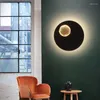 Wall Lamp Postmodern LED Moon White Black Square Round Aluminium Bedroom Bedside Light Stair Kitchen Corridor Fixture