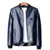 Fashion Mens Leather Jacket Designer Artificial Leather Parker Letter Parker Lover Clothing Motorcykelrock Mens Windproof Coat