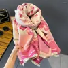 Scarves Korean Fashion Print Imitation Cashmere Thick Scarf Women Luxury Warm Peony Jacquard Shawl