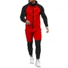 Мужские спортивные костюмы, зимняя спортивная одежда одинакового цвета, мужская одежда из Европы и США для бега, бега, фитнеса, тренировочного костюма