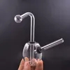 도매 이동식 물 담뱃대는 두꺼운 머리가 많은 보호 가능한 미니 워터 Dab Rig Bong 파이프 유리 오일 버너 다운 스템 담배 그릇