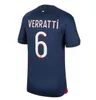 2023 2024 MAILLOT DE FOOT MBAPPEサッカージャージーコロムアニO.Dembele Asensio Hakimi Ugarte Footbale Shirt 23 24 Hommes Enfants Men Kit