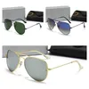 Designer marca luxos polarizados óculos de sol homens bens raybans mulheres piloto óculos de sol uv400 óculos armação de metal polaroid len1219309